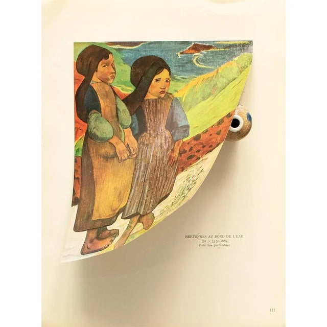 1949 After Paul Gauguin "Two Breton Girls by the Sea", First Edition Offset Lithograph For Sale - Image 4 of 7