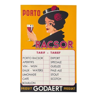 1939 Porto Racsor European Advertising Poster For Sale