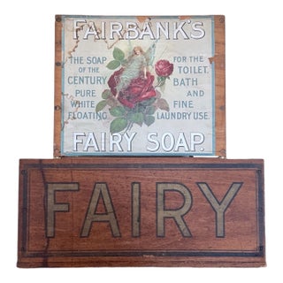 Antique Fairbanks Fairy Soap Crate For Sale