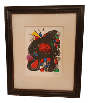 Joan Miró. Lithograph IV, 1981, Print, Framed