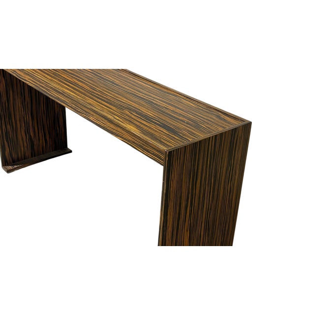 Contemporary Christian Liaigre Style Console Table in Macassar Ebony For Sale - Image 3 of 8