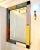 Bespoke Italian Mondrian Decor Orange, Yellow, Gray, Black, White & Gold Glass Mirror For Sale - Image 4 of 12