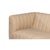 Wood Modern Channel Tufted White Leather Sofa For Sale - Image 7 of 13