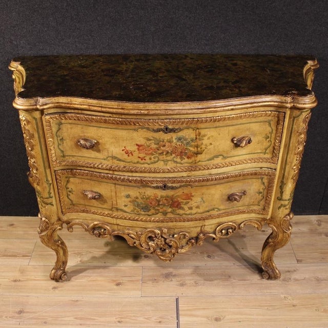 Baroque Venetian Baroque Style Commode, 1950 For Sale - Image 3 of 13