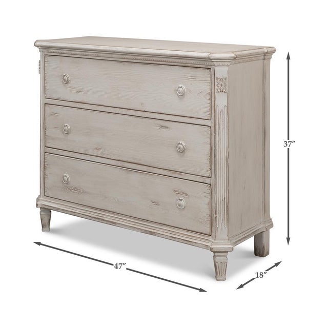 Painted Swedish Commode | Chairish