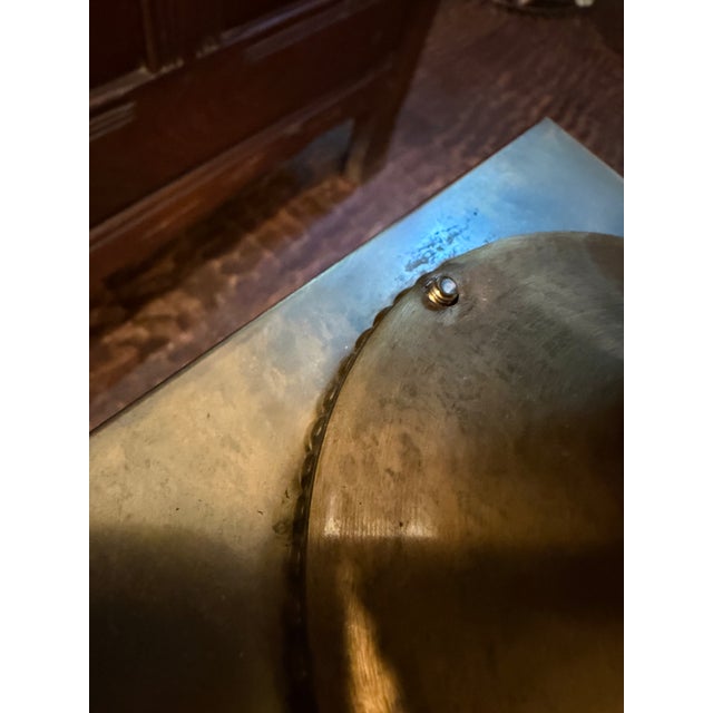 Late 20th Century Frederick Cooper Brass, Glass & Wood Nautical Lantern Table Lamps - a Pair For Sale - Image 10 of 11