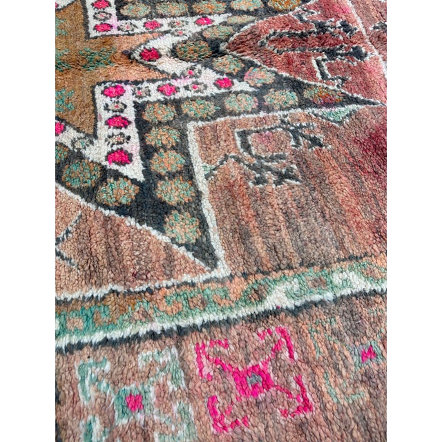 Tribal Moroccan Handknotted Rug - 6'3" X 10'11" Ft For Sale - Image 3 of 9