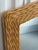 Wood Vintage Boho Chic Pencil Reed Rattan and Glass Mirror For Sale - Image 7 of 7