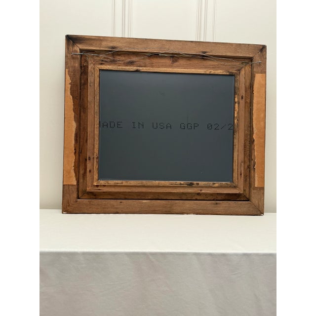 Late 19th Century Antique Traditional Victorian Gold Ornate Gesso & Solid Wood Walnut Finish Mirror For Sale - Image 5 of 11