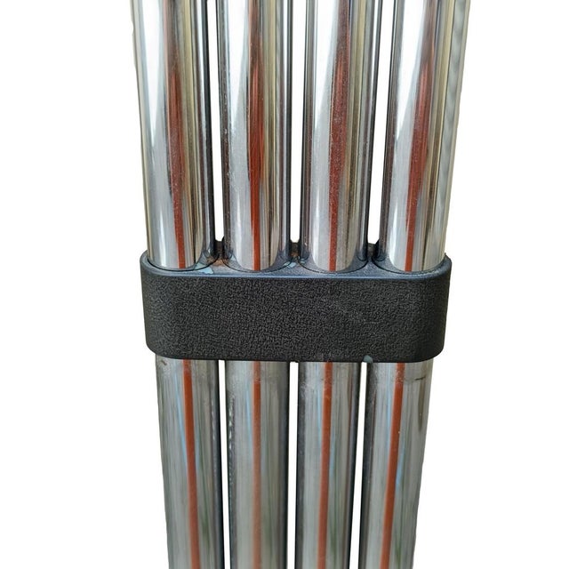 Black Chrome Metal 4-Arm Floor Lamp by Goffredo Reggiani, Italy, 1970s For Sale - Image 8 of 10