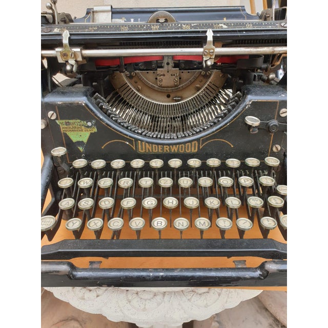 Antique Underwood Typewriter, Usa, 1895 For Sale - Image 3 of 7
