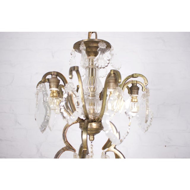 Large Chandelier with Louis XV Style Pampilles For Sale - Image 16 of 18