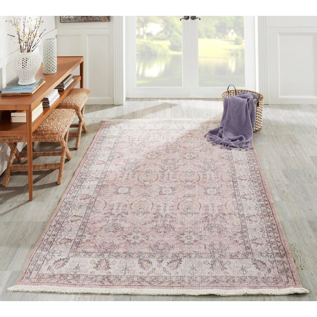 Textile Momeni Helena Tanvi Pink 3' X 5' Area Rug For Sale - Image 7 of 9
