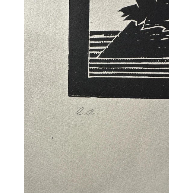 Olle Alberius Albert Schindehütte, Artist's Edition (e.a.), 1989, Woodcut For Sale - Image 4 of 11