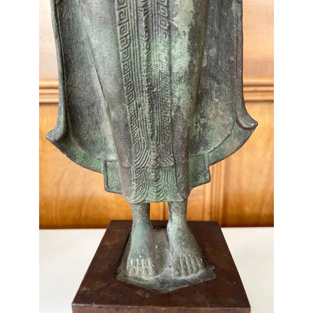 Asian Antique Lopburi Buddha Statue from Thailand For Sale - Image 3 of 13