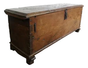 Spanish Walnut 6-Plank Chest, 17th Century