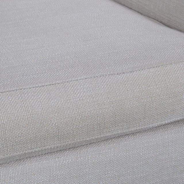 Modern Cream Beige Fabric Williams Three-Seater Sofa from Minotti For Sale - Image 3 of 12