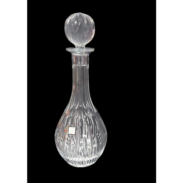 Clear Glass / Crystal Decanter. Marquis Waterford Barcelona. Made in Poland. Glass stopper with decorative cuts and...