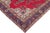 Vintage Shabby Chic Tabriz Red/Blue Wool Rug - 6'9'' X 9'5'' For Sale - Image 4 of 9