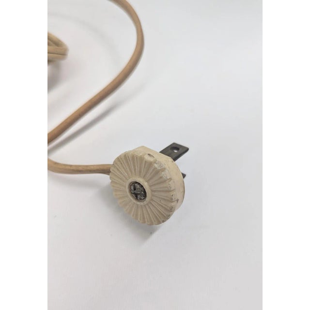 Vintage Balboa 1950’s Venetian Glass Aqua Blue Lamp, Hand Made in Italy For Sale - Image 11 of 12