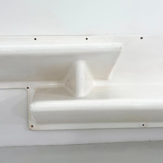 Modern Fiberglass Wall Unit with Desk and Bench or Shelves from Club Med, 1970s For Sale - Image 3 of 13