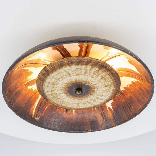 Wall Light with Brown and Beige Accents from Axella, Denmark, 1970s For Sale - Image 12 of 15