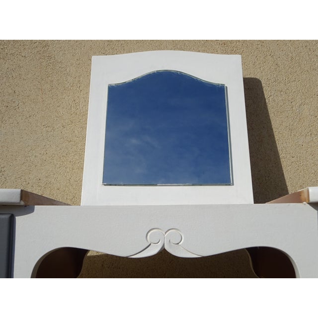 Small White and Gray Dressing Table For Sale - Image 9 of 18