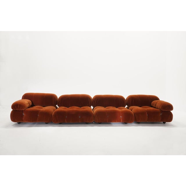 Camaleonda Sofa in Mohair Fabric by Mario Bellini for C&B Italia, 1970s, Set of 4 For Sale - Image 6 of 14