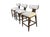 Rh Ligné Fabric Counter Stools — Set of 3 For Sale - Image 14 of 15