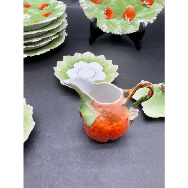 Antique Royal Bayreuth Strawberry Porcelain Tea Set For Sale - Image 4 of 10