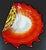 Glass 1950s Murano Art Glass Vibrant Confetti Handblown Scalloped Rim Centerpiece Bowl For Sale - Image 7 of 17