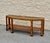 Mid-Century Modern Postmodern Faux Burl Hall Console Table For Sale - Image 3 of 10