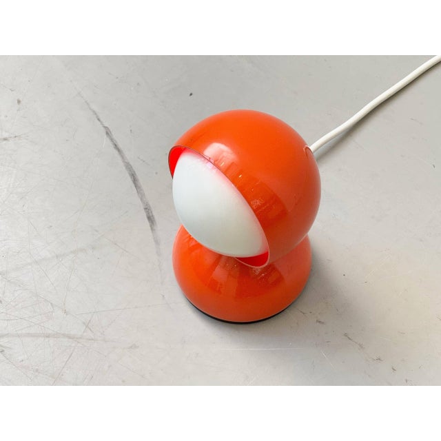 Eclisse Orange Table Lamp by Vico Magistretti for Artemide, Italy, 1960s For Sale - Image 6 of 13