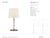 Visual Comfort Signature Dauphine Bedside Lamp in Aged Iron with Linen Shade Designer: Visual Comfort Signature Height:...