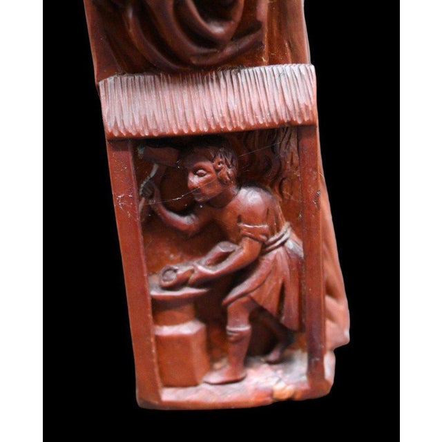 Carved Boxwood Statue of Saint Eloi For Sale - Image 3 of 9