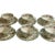 Minton Vintage Minton Haddon Hall Flat Cup & Saucer Set of 6 Fine Bone China Green Trim - 12 pcs For Sale - Image 4 of 5