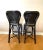 Wood Late 20th Century Black Rattan Counter Stools - a Pair For Sale - Image 7 of 11