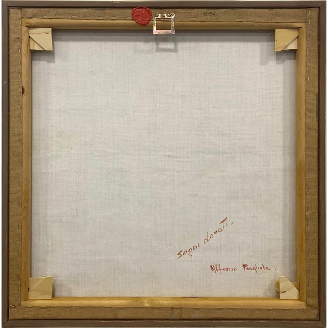 Alfonso Pragliola, Sogni Dorati Abstract Landscape, Mixed Media on Canvas, 2019 For Sale - Image 3 of 7