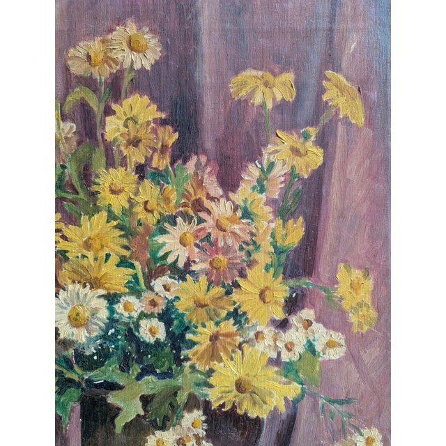 Early 20th Century Still Life Botanical Oil Painting on Canvas For Sale In Charlotte - Image 6 of 11