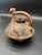 Folk Art Pre-Colombian Peruvian Stirrup Spout Ceramic Vessel For Sale - Image 3 of 14