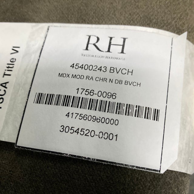 Restoration Hardware Maddox Modular Two Piece Sofa | Chairish