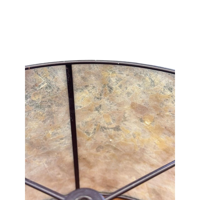 This vintage amber mica lamp shade brings a warm, golden glow to any space and is a timeless example of classic Arts and...