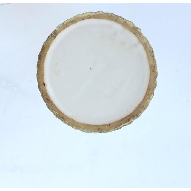 Italian White Ceramic Bamboo Umbrella Stand For Sale - Image 10 of 10