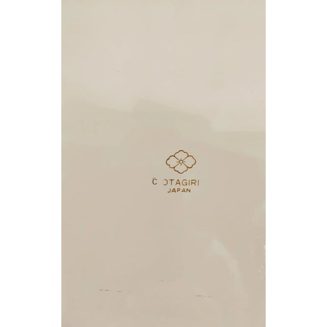 Mid 20th Century Lacquerware Purple Floral Violets Tray For Sale - Image 5 of 10