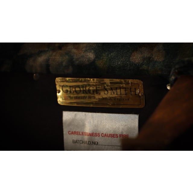 Large Vintage Two-Seater Sofa in Velvet by George Smith, 2010s For Sale - Image 13 of 17