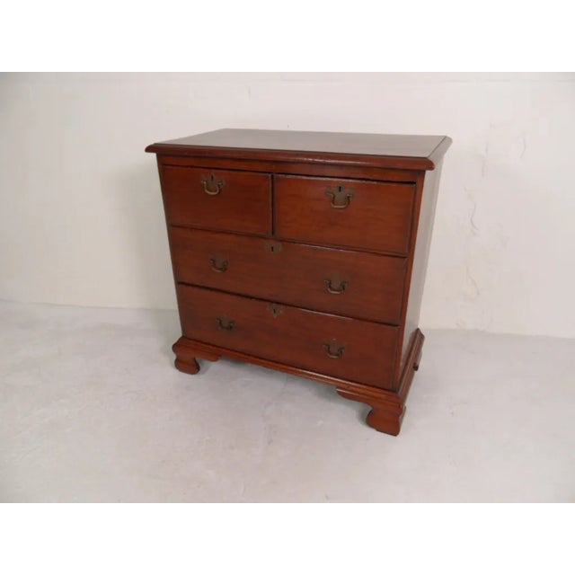 Maroon Antique Mahogany Chest of Drawers, 1890s For Sale - Image 8 of 11