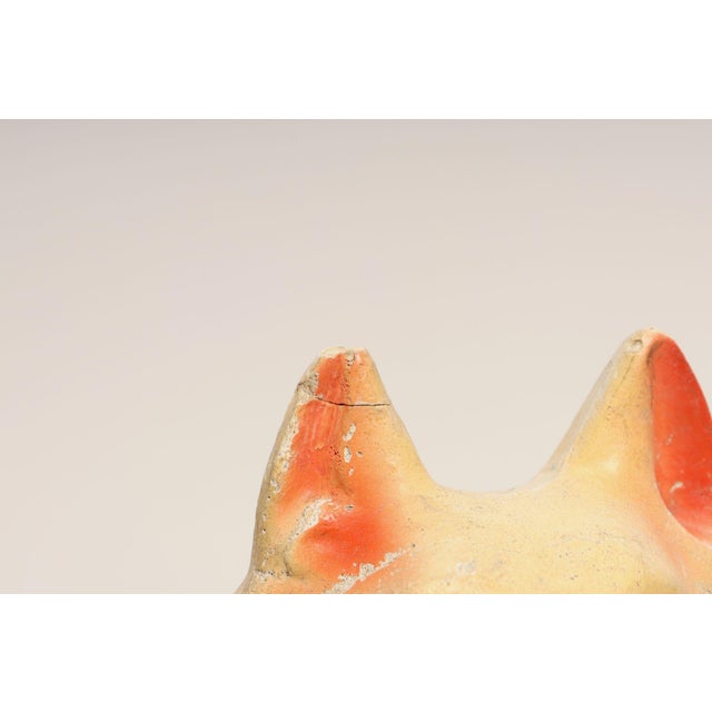 Vintage Painted Chalkware Carnival Chalk Collie Dog Sculpture / Figurine For Sale - Image 18 of 18