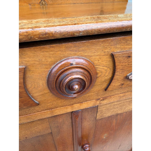 Antique Victorian Chestnut and Walnut Washstand, Lebanon County Pa, Circa 1870 For Sale - Image 9 of 17