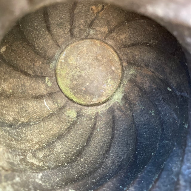 1950s 1950s Egidio Casagrande Italia Patinated Brass Vase For Sale - Image 5 of 8