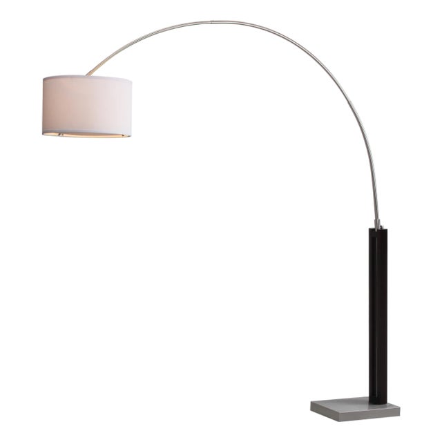Cosmos Arc Floor Lamp in Black For Sale